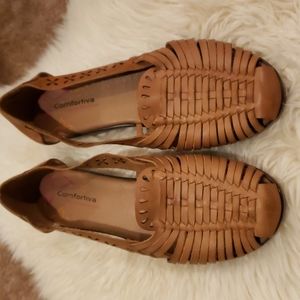 Comfortiva Fairfax Huarache Women’s Leather Sandals